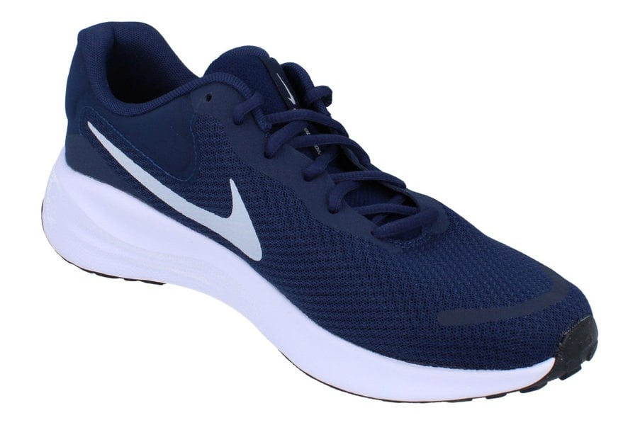 Nike Revolution 7 Mens Fb2207  400 - Midnight Navy Pure Platinum 400 - Photo 3