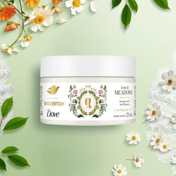 Dove Bridgerton Body Scrub - Love & Meadows Exfoliator Scrub 225ml