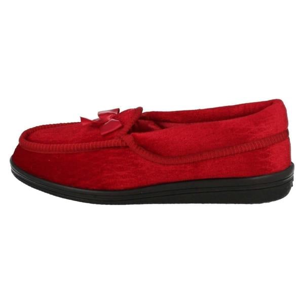 Four Seasons Ladies Four Seasons Full Slippers with Bow Detail