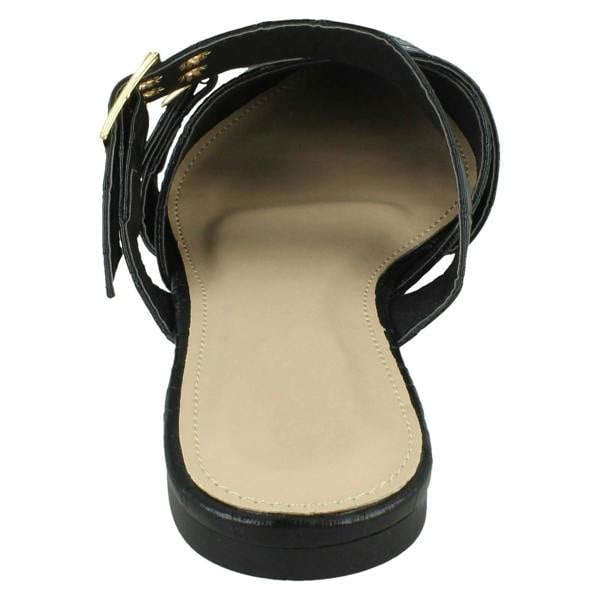 Spot On Ladies Spot On Croc Print Mules F80539