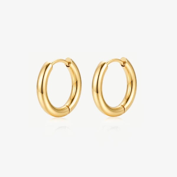 MUCHV Solid Hoop Earrings - 16mm