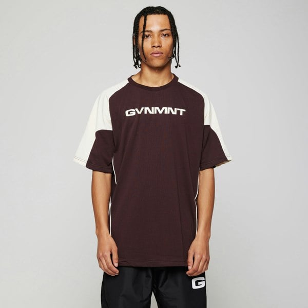 GVNMNT Clothing Co Racer Tee - Brown / Cream