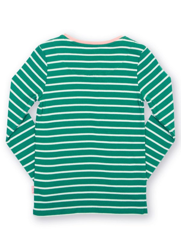 Kite Girls Organic Emerald Stripe T-Shirt