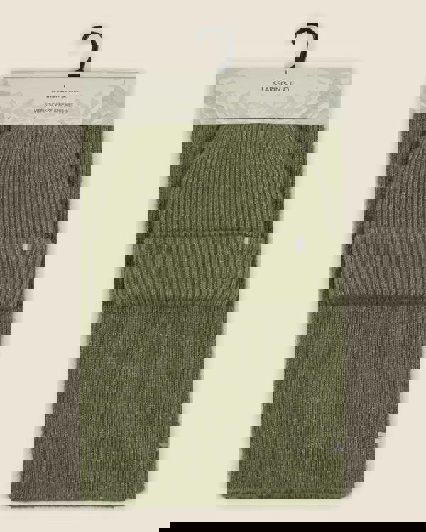 Larsson & Co Oulu - Mixed Yarn Scarf & Beanie Set