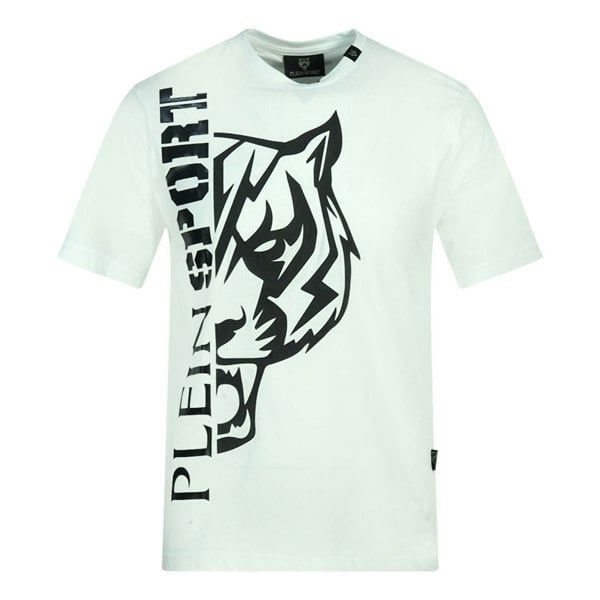 Philipp Plein Sport Tiger Side Logo T-Shirt - White