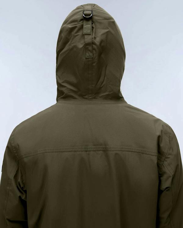 Napapijri Rainforest Winter 3 Mens Hooded Anorak - Olive Night G1F