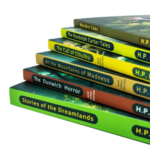 H. P Lovecraft 6 Books Macabre Tales, At the Mountains of Madness, The Call of Cthulhu & more