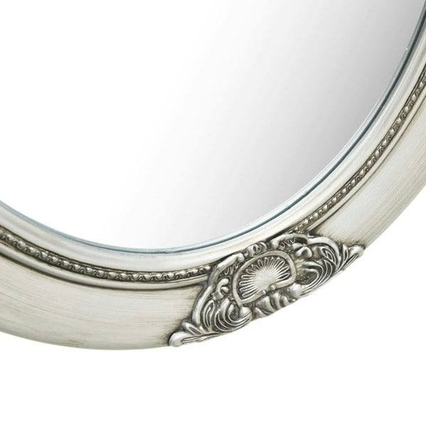 Berkfield Wall Mirror Baroque Style 50x60 cm Silver