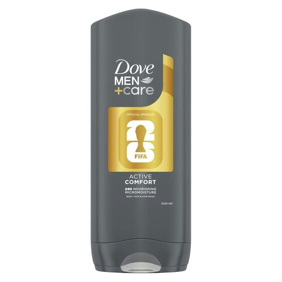 Dove Men+Care FIFA Active Comfort 3-in-1 Hair, Face & Body Wash, 400ml