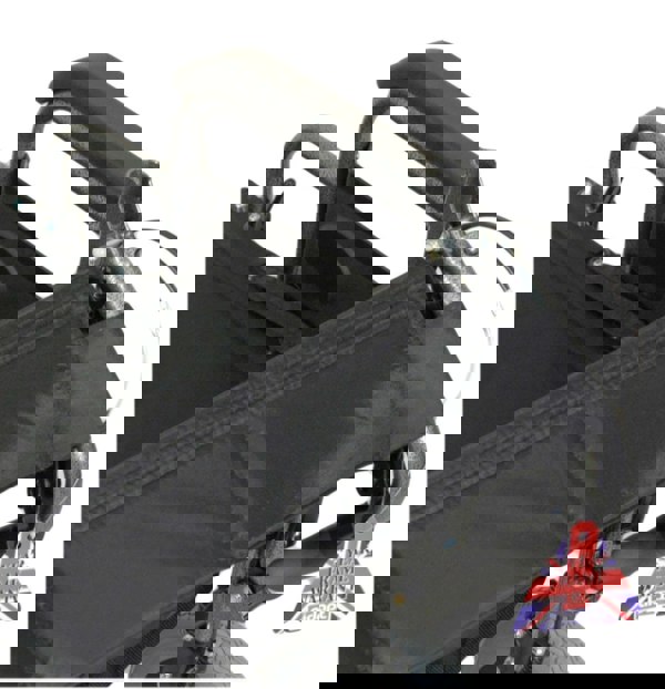 Aidapt Deluxe Attendant Propelled Steel Wheelchair Hammered Effect