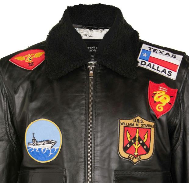 Infinity Leather Mens Top Gun A2 Leather Bomber Jacket-San Diego