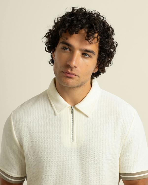 Larsson & Co Odin - Textured Polo Shirt