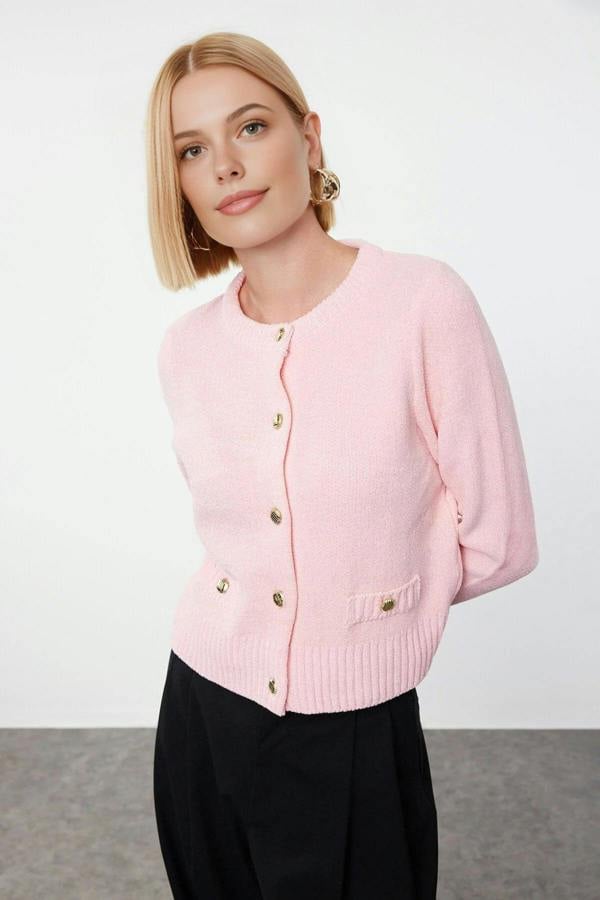 WOVCOR Knit Cardigan with Pocket Detail