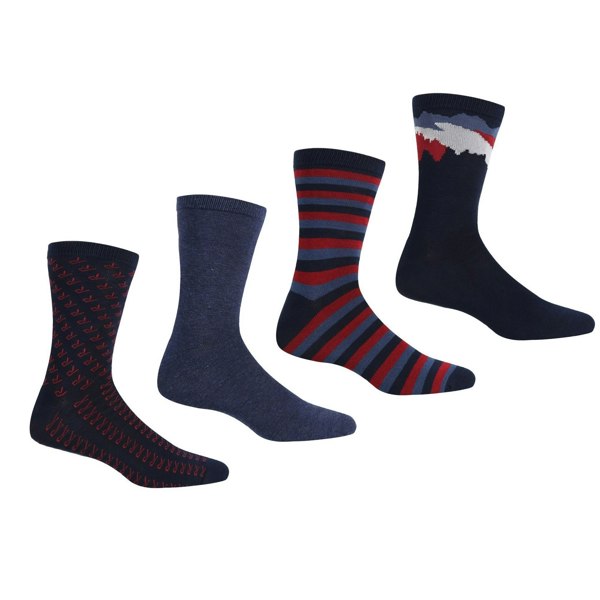 Regatta Mens Lifestyle Socks (Pack of 4) - Dark Denim