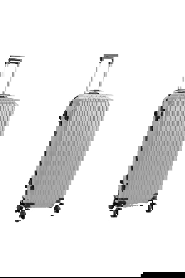 Living and Home Hardshell Spinner Wheel Luggage Travel Suitcase, 20" Silver