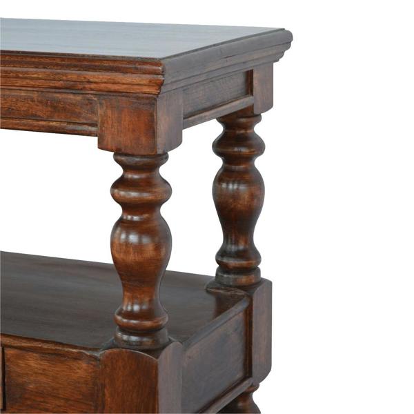 Artisan Furniture Solid Wood Turned Leg Console Table