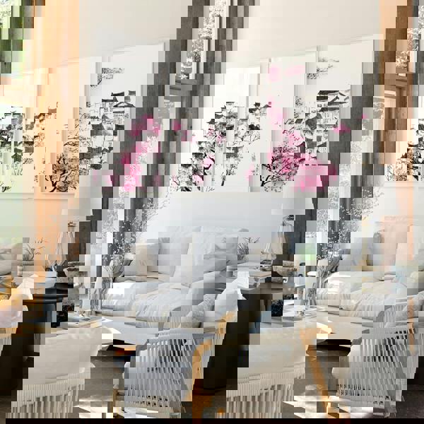 Japanese Flower Art | Set of 3 wall art prints