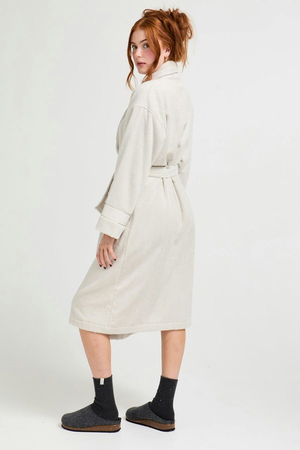 His and Hers Bamboo Towelling Robe in Light Grey - Robes