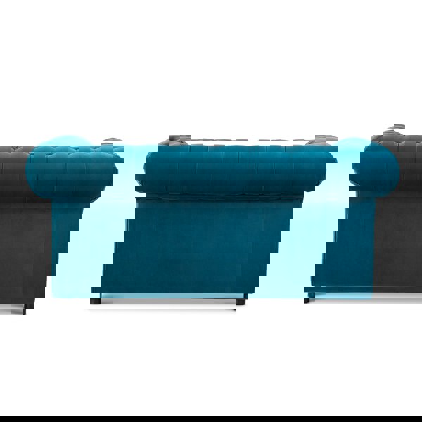 Furnishings For Less Ashbourne Chesterfield Plush Velvet 2 Seater