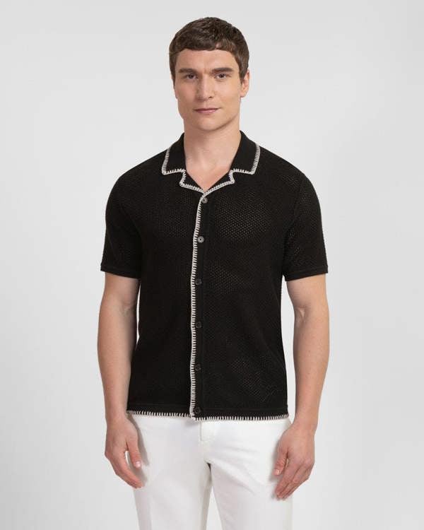 Steel & Jelly Morden - Honeycomb Knit Short Sleeve Shirt