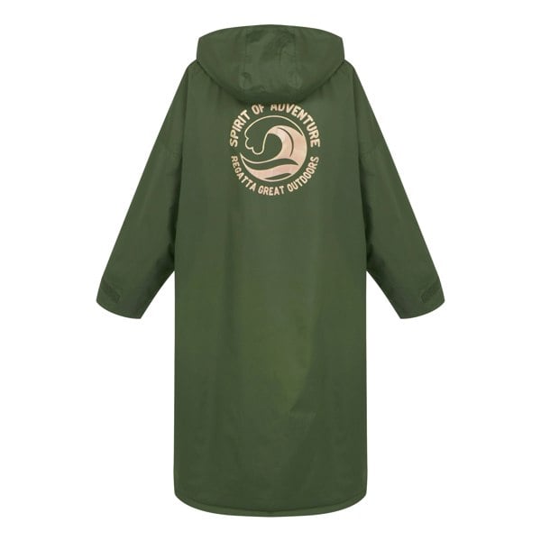 Regatta Unisex Adult Waterproof Fleece Lined Changing Robe - Dark Khaki
