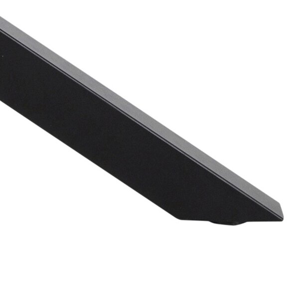 Wyld Haus Perth 200cm Black Ceramic Rectangular Dining Table Industrial Black Metal Legs