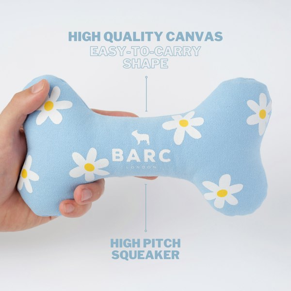 Barc London Daisy Squeaky Dog Bone Toy