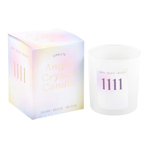Serano 1111 Angel Number Crystal Chip Candle