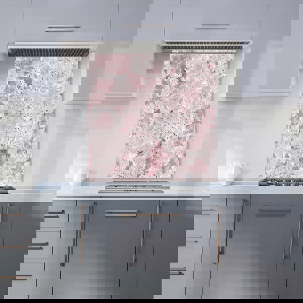 Warren Reed - Designer Dusty Pink Quartz Effect Kitchen Splashback