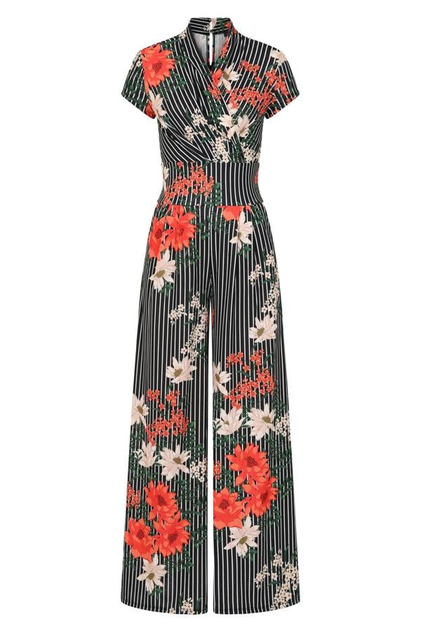 HotSquash Wide Leg Jumpsuit with Cap Sleeves