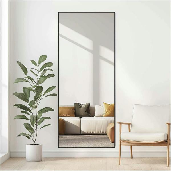 Nielsen Alpha Aluminium Wall Mirror - Rectangular - Jet Black