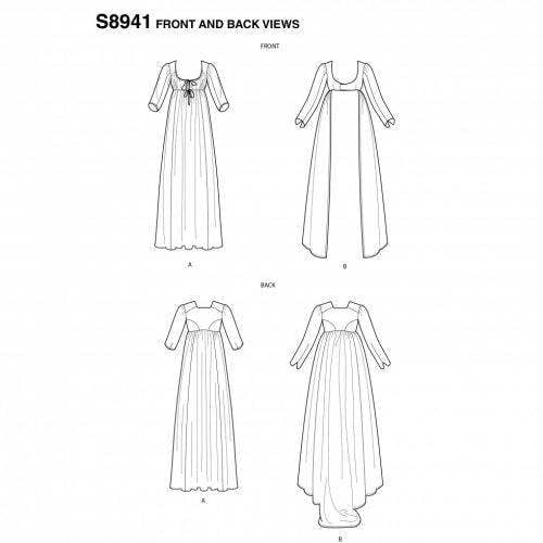 Simplicity Sewing Pattern 8941, Costumes, Vintage Style for Women, R5 (14-16-18-20-22) - Intermediate