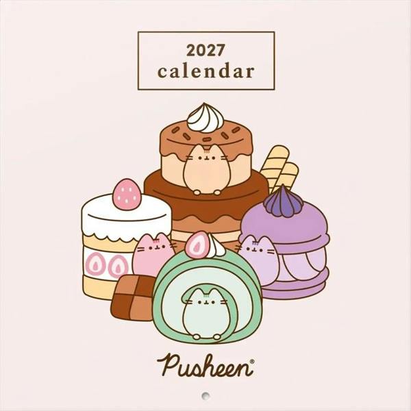 Pusheen Calendar 2027, Wall Calendars, Month To View, Humour, Gift