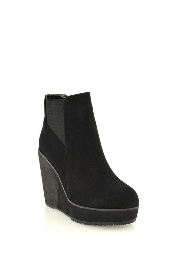 XY LONDON High Wedge Heel Platform Ankle Boots