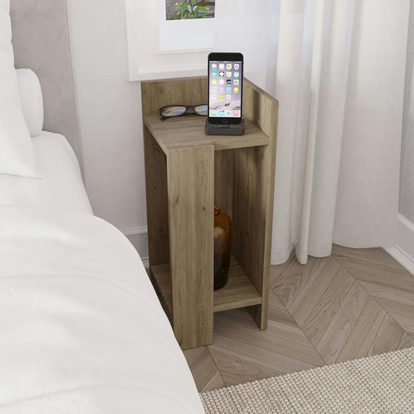 Decortie Elos Modern Narrow Bedside Table Right Module 25x25x60cm