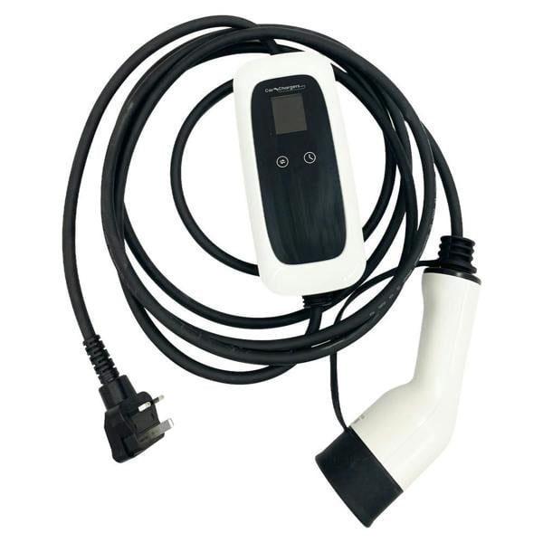 EV Car Charger Type 2 with UK 3 Pin Plug - 5m