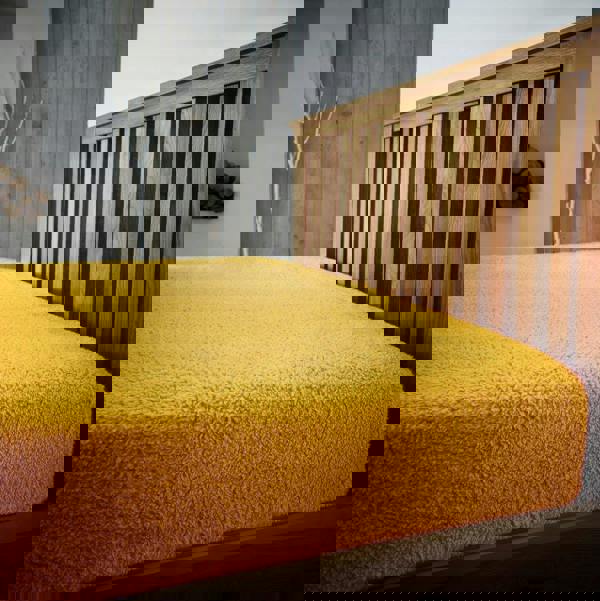 Smart Living Teddy Plain Fitted Sheet - Ochre