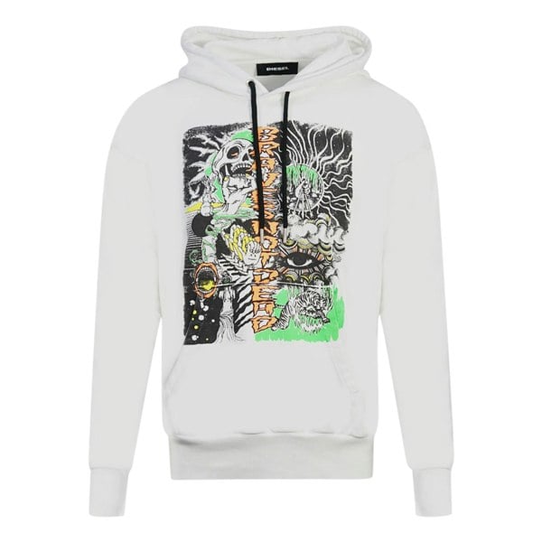 Diesel S-Alby-D1 Hoodie - White