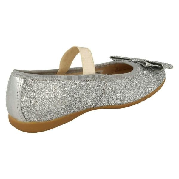 Clarks Girls Clarks Glitter Bow Detailed Shoes Dance Bow K