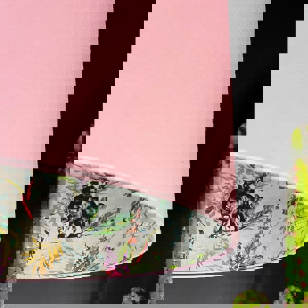 Dust Deadly Night Shade Silhouette Lampshade in Blush. Designed and Handmade by Love Frankie. Close Up