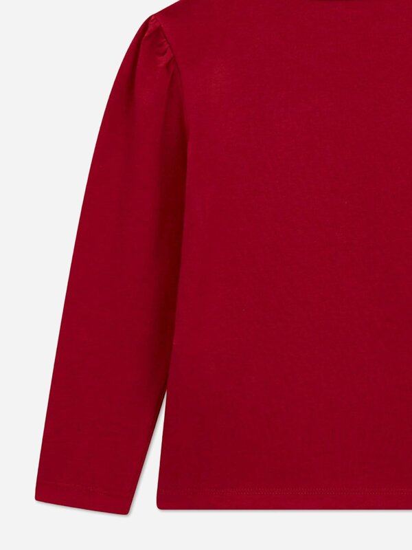 Guess Girls Long Sleeve Logo T-Shirt in Red