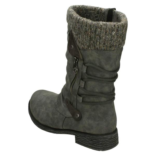 Remonte Ladies Remonte Calf High Lambswool Lined Casual Boots D8070