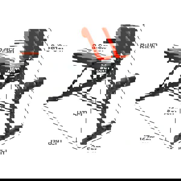 Centra Weight Bench Adjustable Foldable Strength Training Full Body Workout Gym