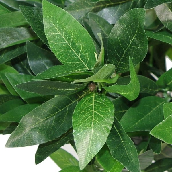 Leaf Pair of 120cm (4ft) Plain Stem Artificial Topiary Bay Laurel Ball Trees