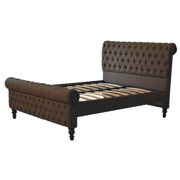 Artisan Furniture Solid Wood Multi Tweed Bed