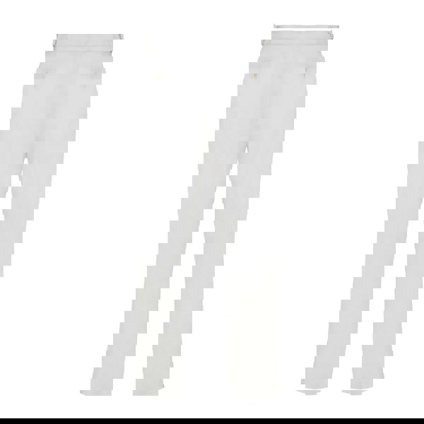 Hugo Linen Trousers With Side Adjusters - White