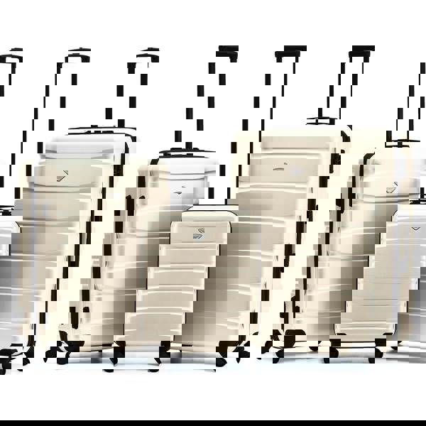 Flight Knight 55x40x20cm Cabin Carry On Luggage with Medium Case and Large Size Check-in Hold Suitcase