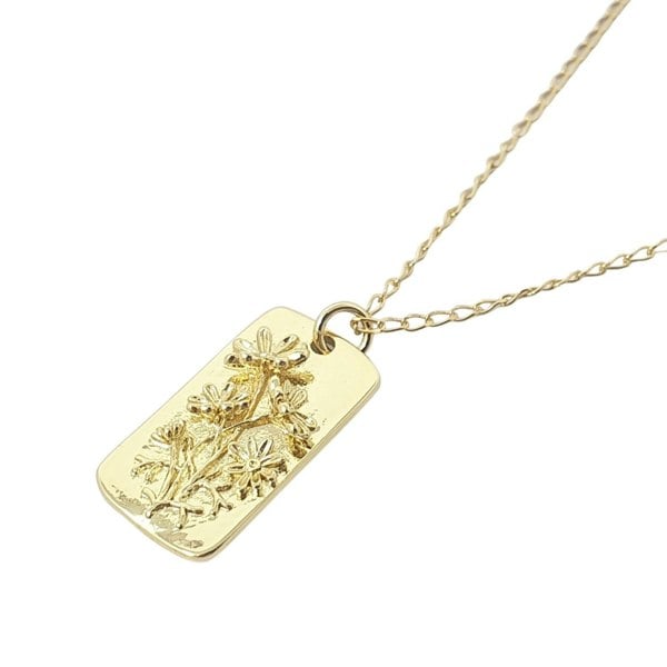 Dainty Daisy Flower Gold Plated Charm Necklace