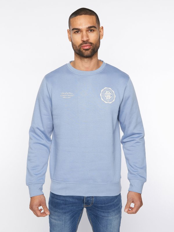 Duck and Cover Keyaan Crew Sweat Blue