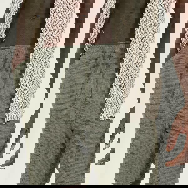 Brave Soul Pale Green Seersucker Shorts - Pale Green Image 4